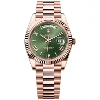 Rolex Day-Date 40 Yellow Gold – Green Roman Dial
