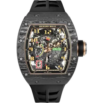 Richard Mille RM 030 Carbon with White Strap
