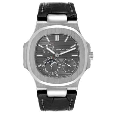Patek Philippe Nautilus 5712 White Gold with Black Strap